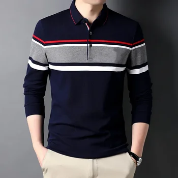 Callaway / Весенне-осенняя новая мужская одежда для гольфа, мужская деловая футболка с отворотом, Новая рубашка ПОЛО, модный топ с длинными рукавами для молодых мужчин