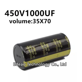 2 шт./лот 450 В 1000 МКФ 450 В 1000 МКФ 1000 МКФ450 В объем: 35x70 мм аудио усилитель мощности инвертор алюминиевый электролитический конденсатор