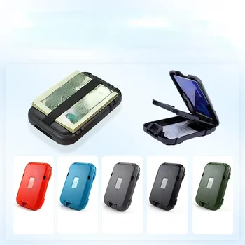 RFID Блок Простой кошелек Мужской тонкий алюминиевый зажим для наличных денег Зажим для кредитной карты Металлический кошелек Бумажник