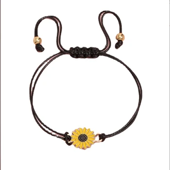 Богемский браслет ручной работы из 10 предметов, регулируемая плетеная веревка, подходит для женщин и девушек